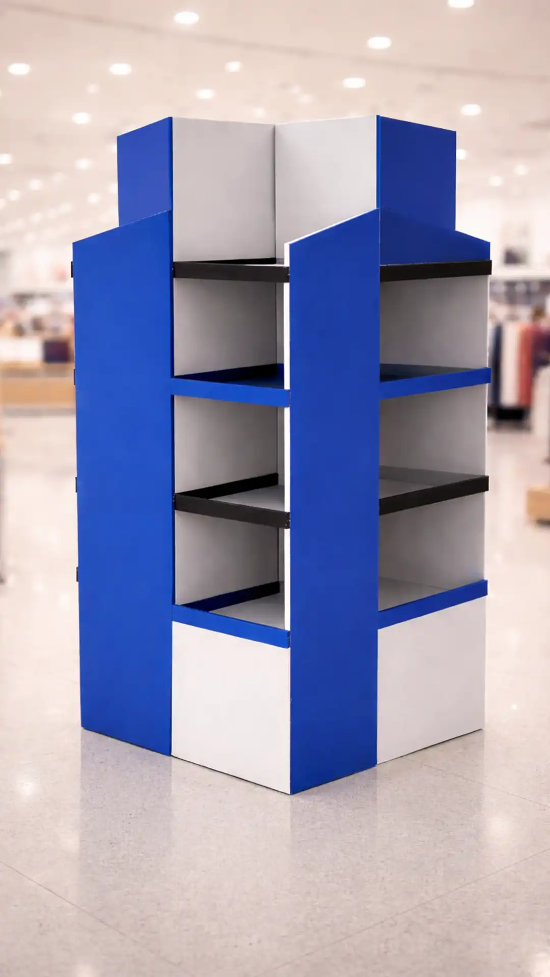 Exhibidores comerciles desmontables con velcro